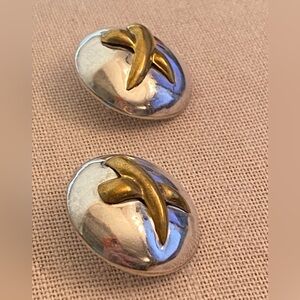 Vintage Laton Taxco Mexico 925 sterling silver earrings